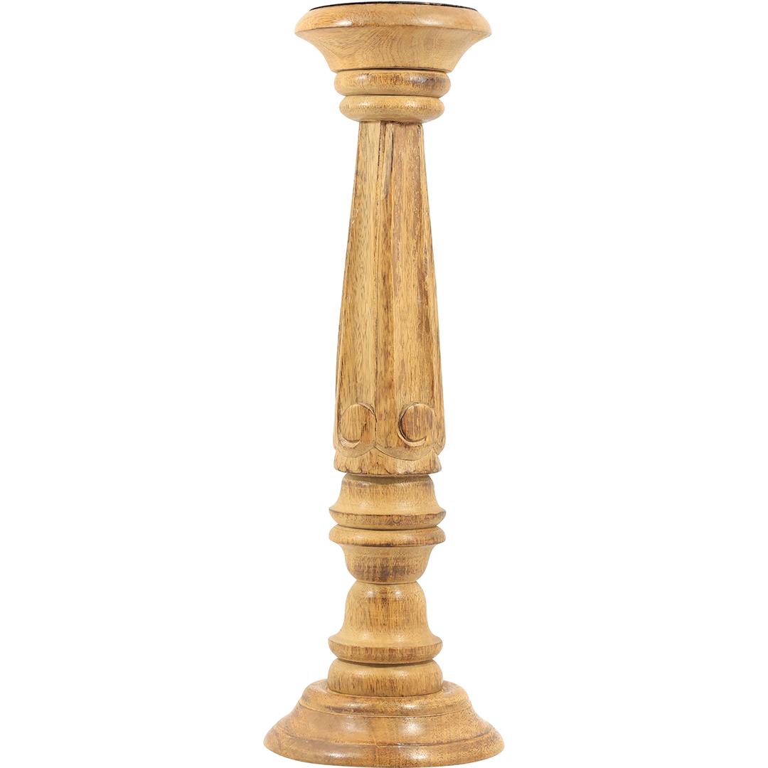 Tall Wooden Column Candleholder 18.25 inches height (1 of 12)