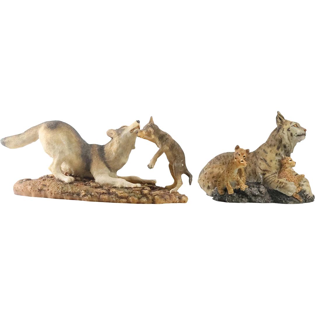 [2] Wolves and Bobcat Figure Groupings including David Geenty, Hamilton Collection (1 of 19)