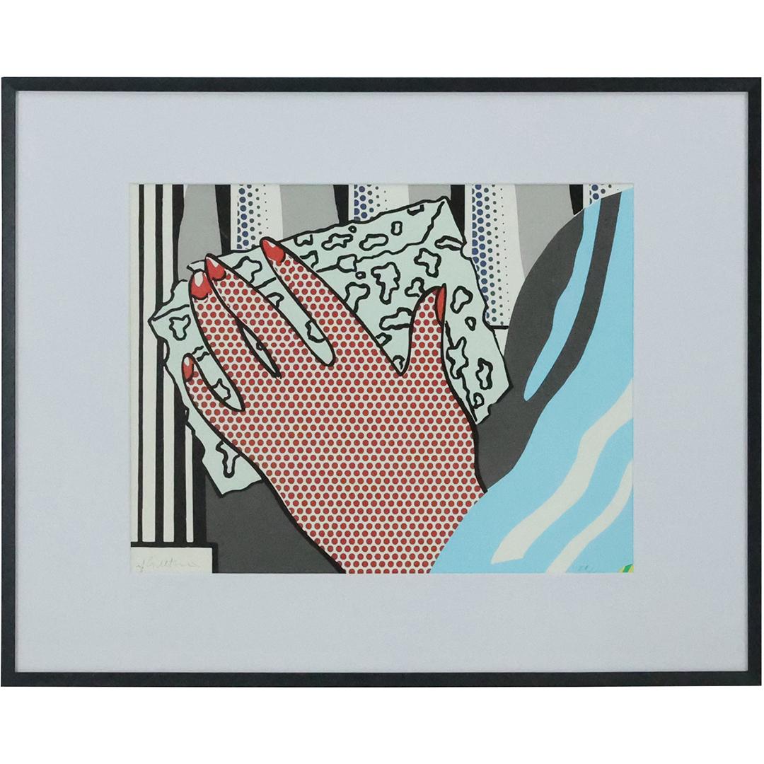 Roy Lichtenstein "Hand on Sponge" Original Screen Print, Numbered (1 of 11)