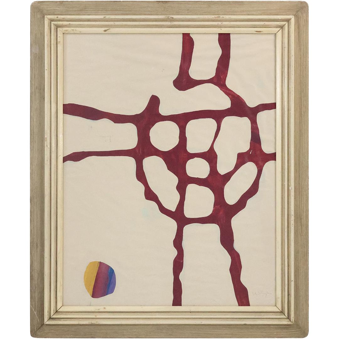 Wayne Cunningham; 20thC. Modernist Gouache Signed (1 of 12)