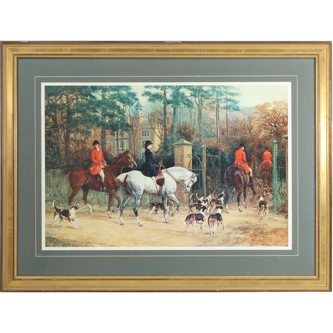 Heywood Hardy, English Hunt Scene Colored Print, Framed (1 of 14)