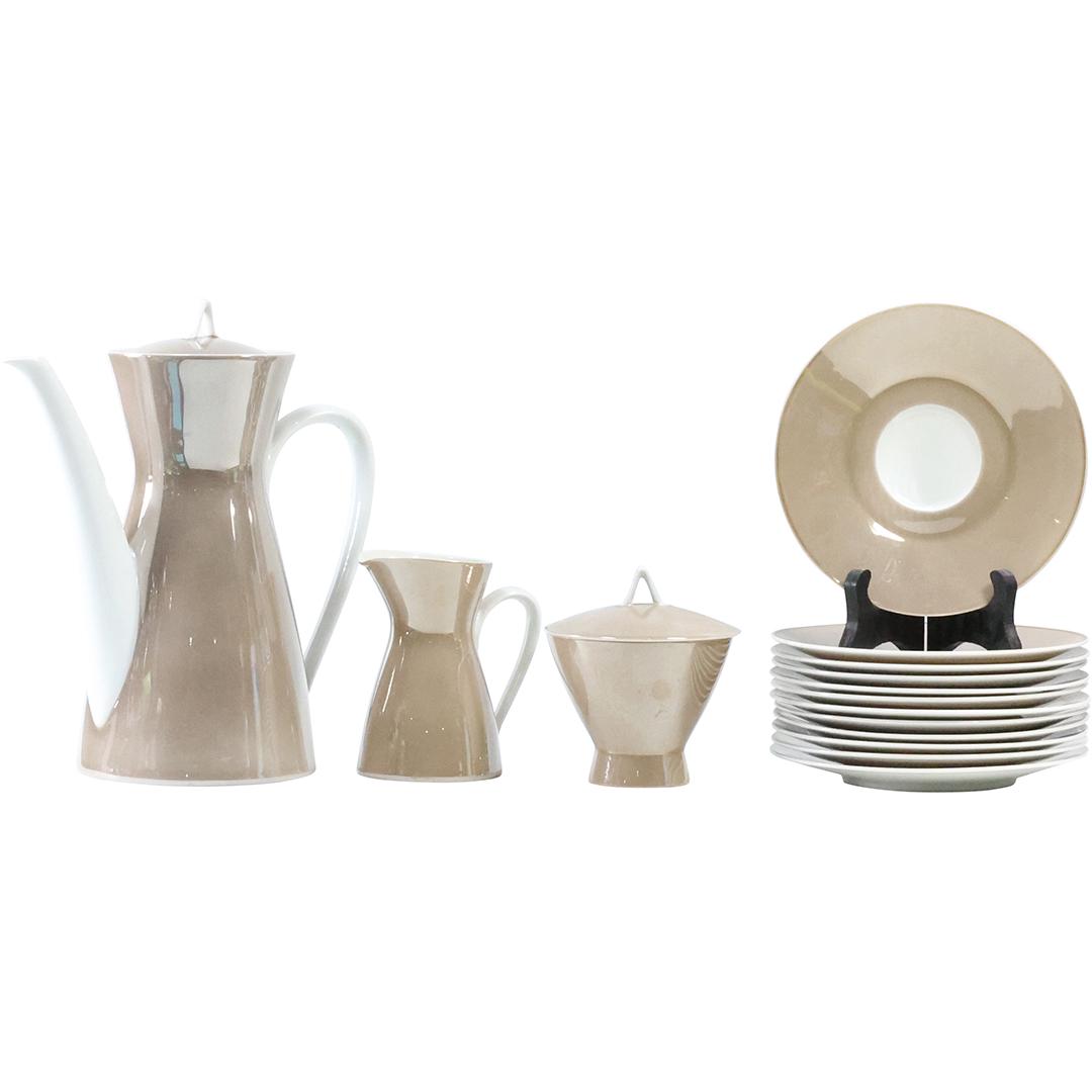 15 Pieces Rosenthal Germany Raymond Loewy "Crystalline" Tea Set Fine Porcelain (1 of 18)