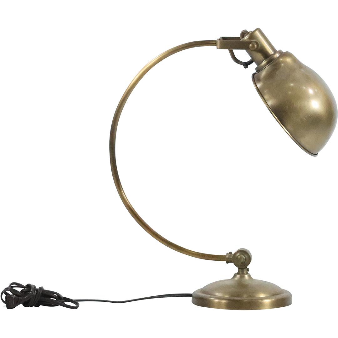 Brass Adjustable Desk Lamp Modern Design - Original Patina (1 of 10)
