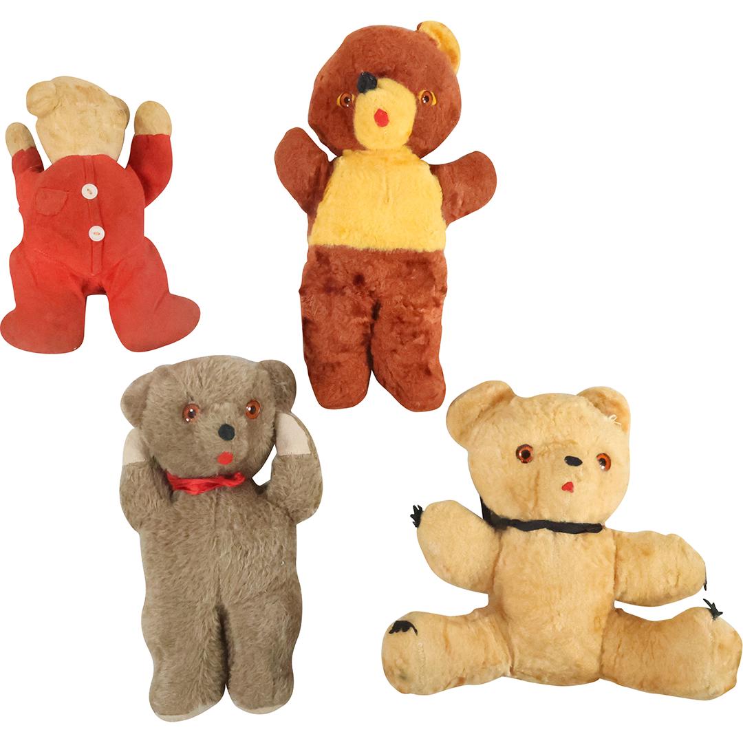 [4] Assorted Vintage Stuffed Teddy Bears - Each Different (1 of 19)