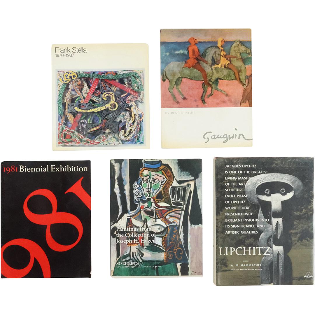 [5] Assorted ART BOOKS: Frank Stella, Gauguin, Lipchitz, Exhibition and Collection (1 of 17)