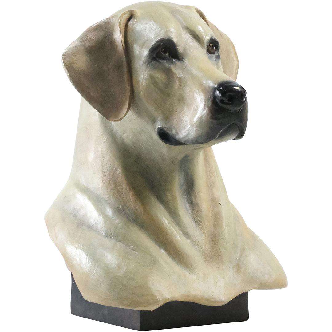 Pamela Shawley Weaver, American Sculptor, Bust of a Dog in Hard Composition, Signed: Pamela Shawley Weaver, American Sculptor, Bust of a Dog in Hard Composition, Signedsize: 11.25 inches x 7.25 in. x 9 in. Google: ABOUT PAMELAUtilizing the mediums of fired clay and bronze, each artwor