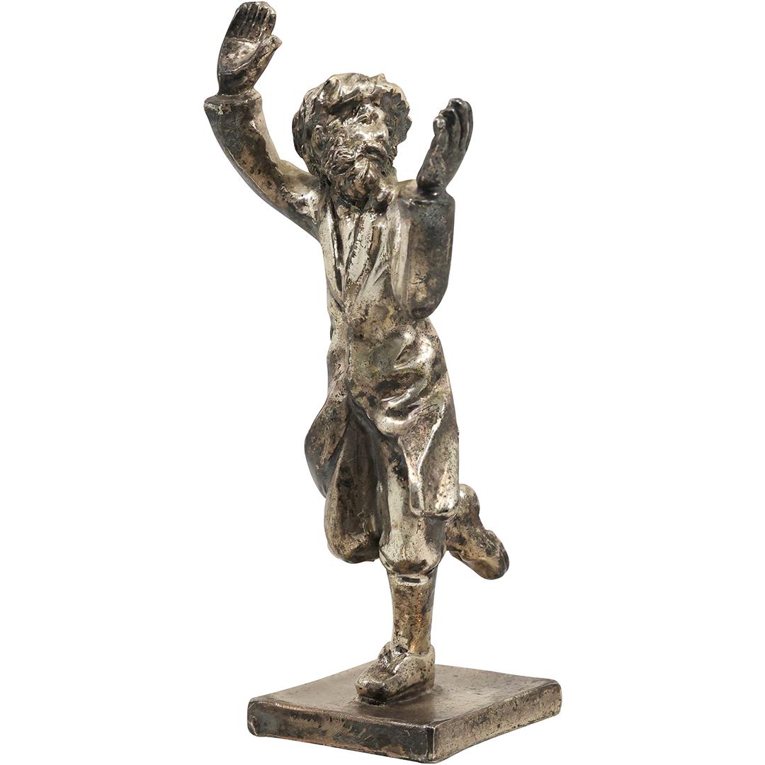 Judaica Sterling Silver Figure Hasidic Man in Dance 6.5 inches height (1 of 17)