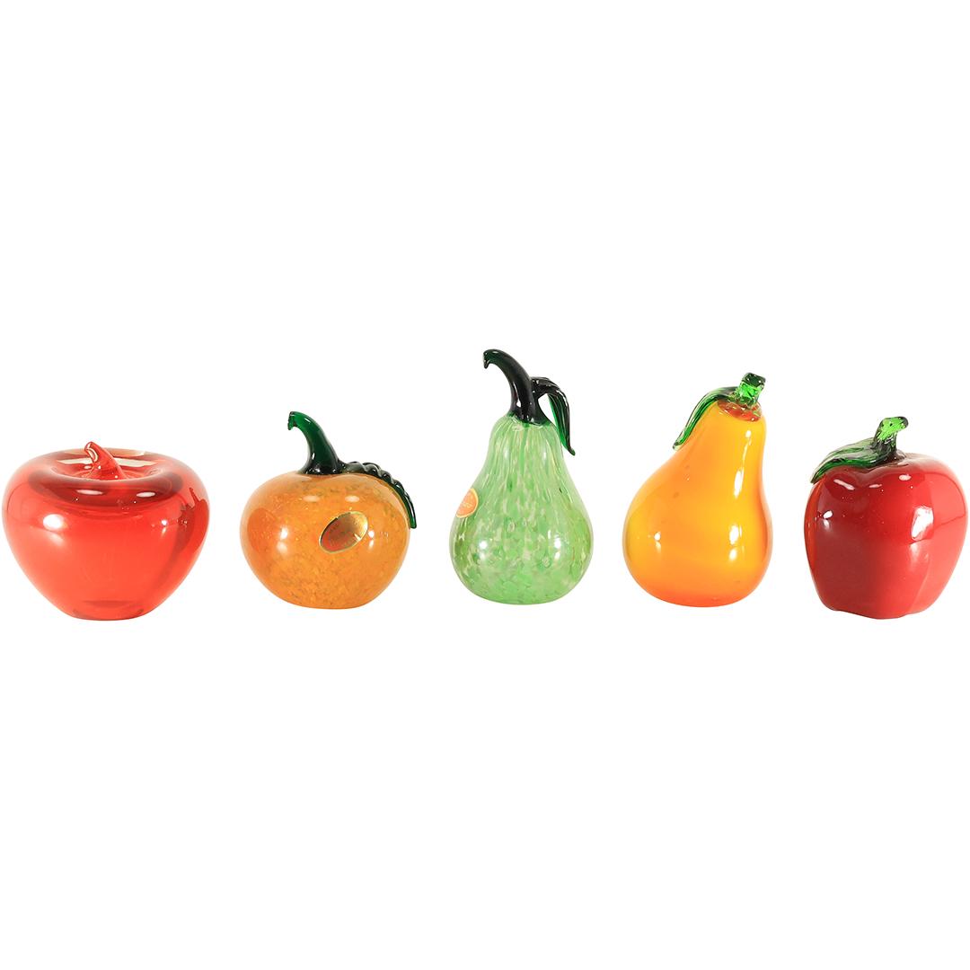 [5] Assorted Murano Art Glass Fruits - Each Different, Original Label (1 of 20)