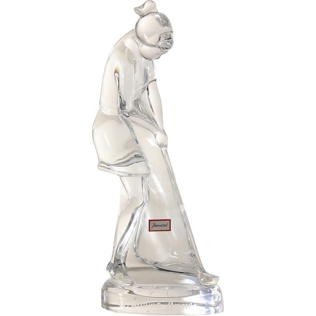 BACCARAT France Crystal Glass Woman Golfer Figure Statue 9 inches height (1 of 19)