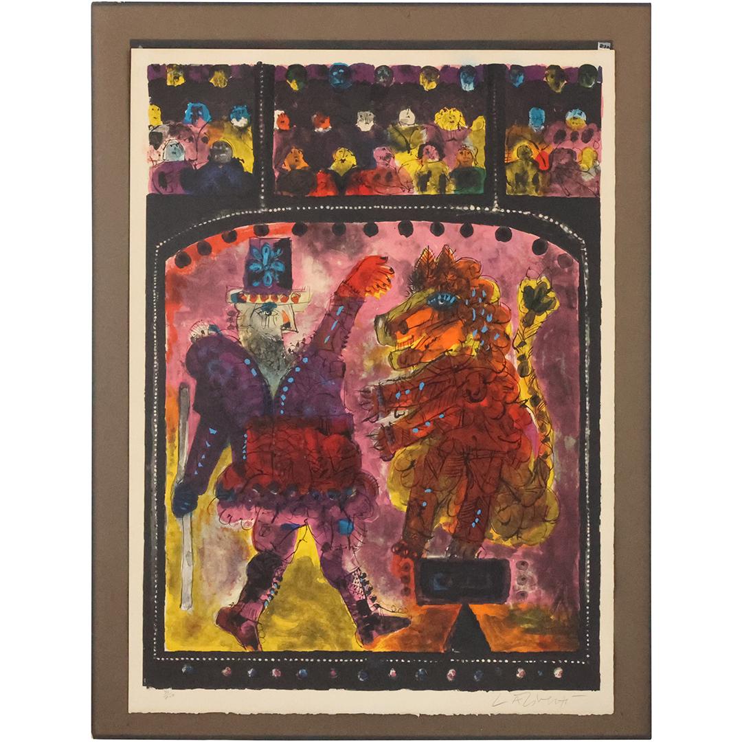 Norman Laliberte, Vintage Color Lithograph Circus Performers #71/200 Pencil Signed (1 of 16)