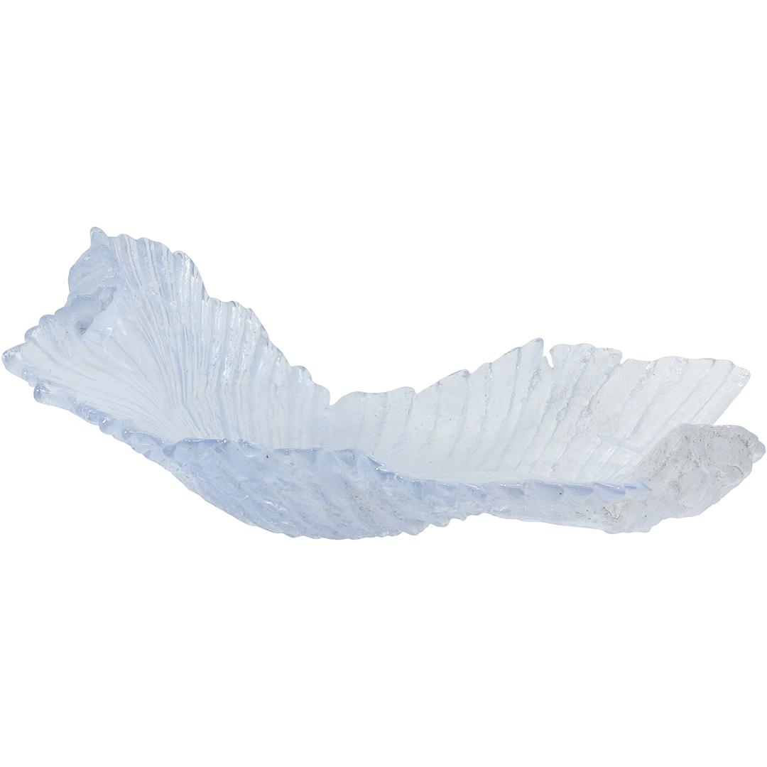 Large "LEAF" Center Piece Glass Bowl 10.25 inches height x 21.5 inches length (1 of 20)