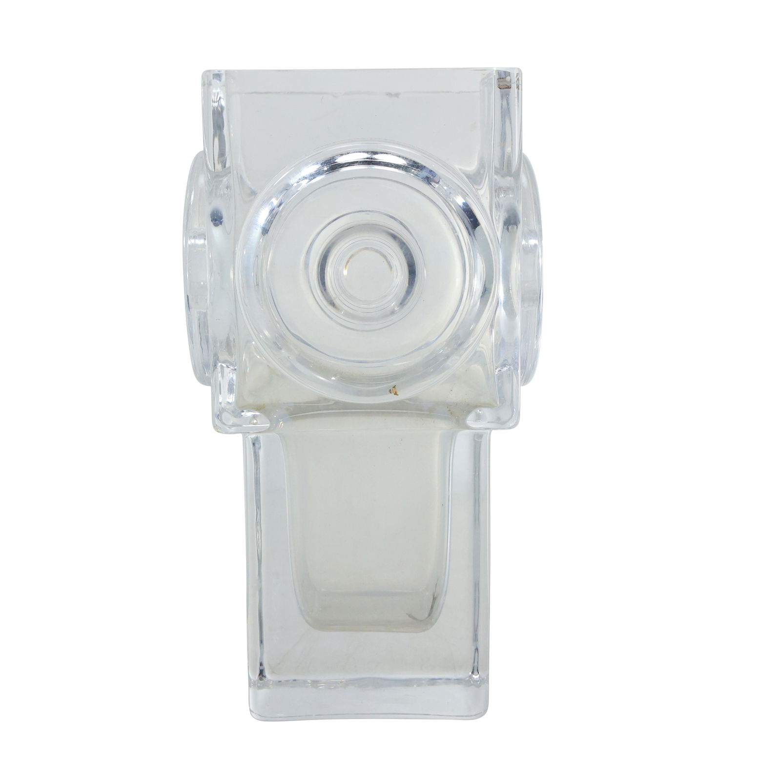 Bengt Edenfalk Skruf Glasbruk Sweden Clear Crystal Glass "Spotlight" Vase 7.75 inches height: Bengt Edenfalk Skruf Glasbruk Sweden Clear Crystal Glass "Spotlight" Vase 7.75 inches height. size: 7.75 in. x 3.5 in. THIS AUCTION HAS SPECIAL PICK UP DATESSPECIAL PICK UP DATES AND TIME-LINE, W/ EXT