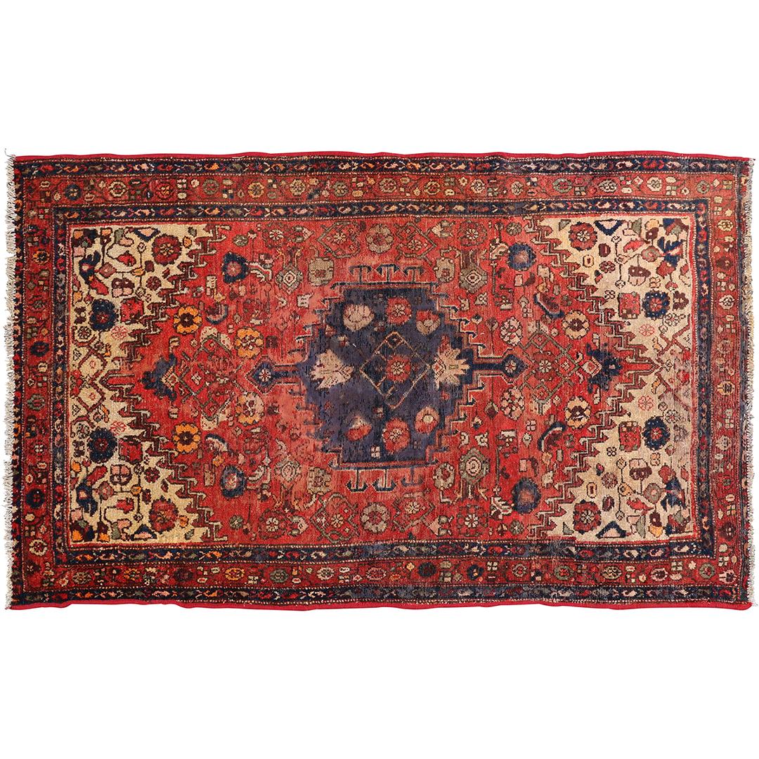Hand Made Persian Oriental Rug Wool with Center Medallion 6 ft. 7 in. x 4 ft. 1 in. (1 of 4)
