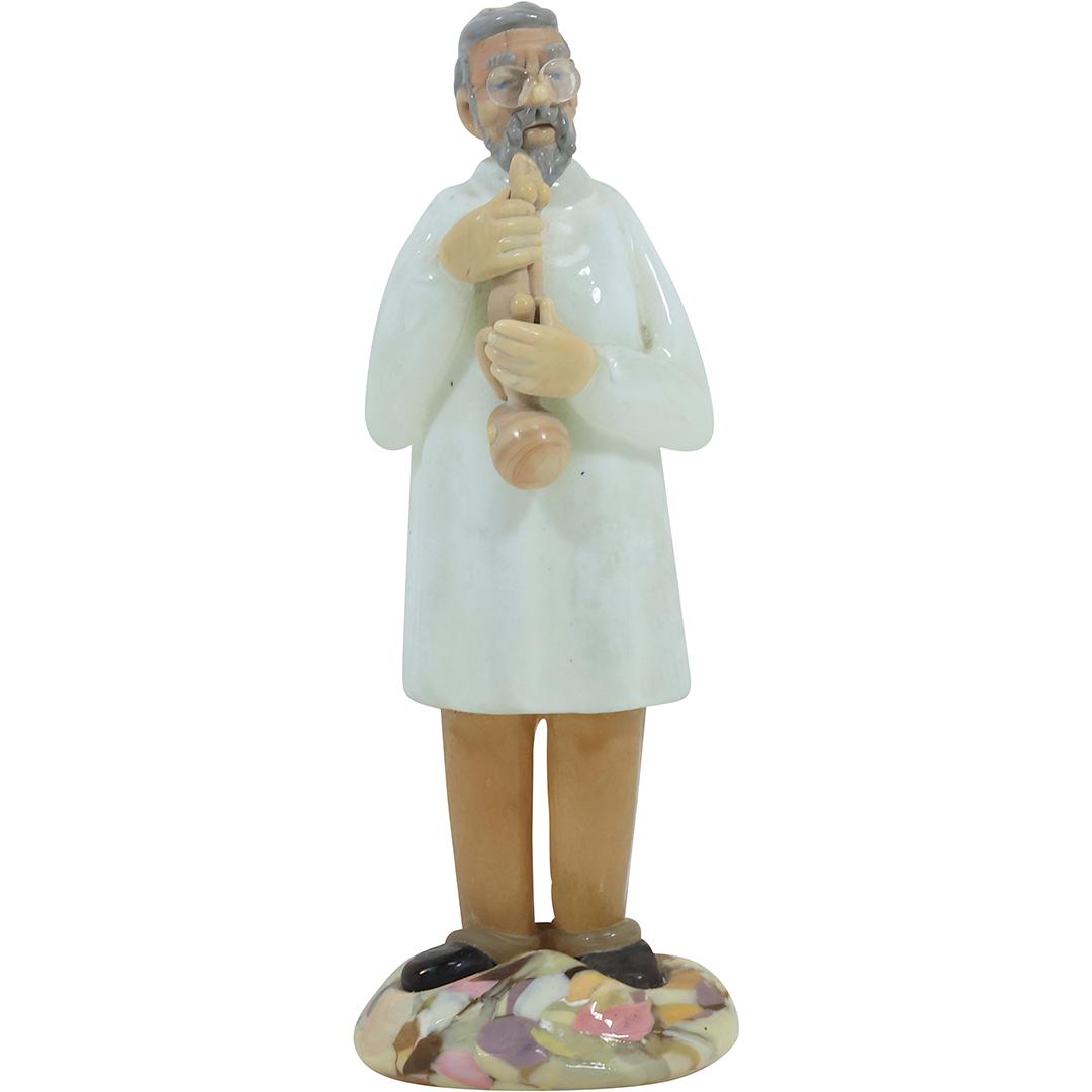 Unique Murano Art Glass Doctor Figure Holding New Born Baby 8.25 inches height (1 of 20)