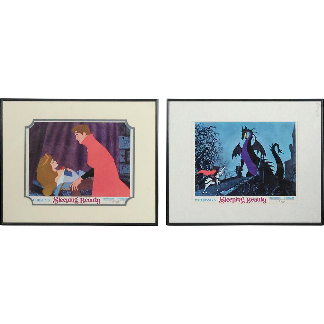 [2] 1970s Disney Lobby Cards Framed "Sleeping Beauty" (1 of 20)