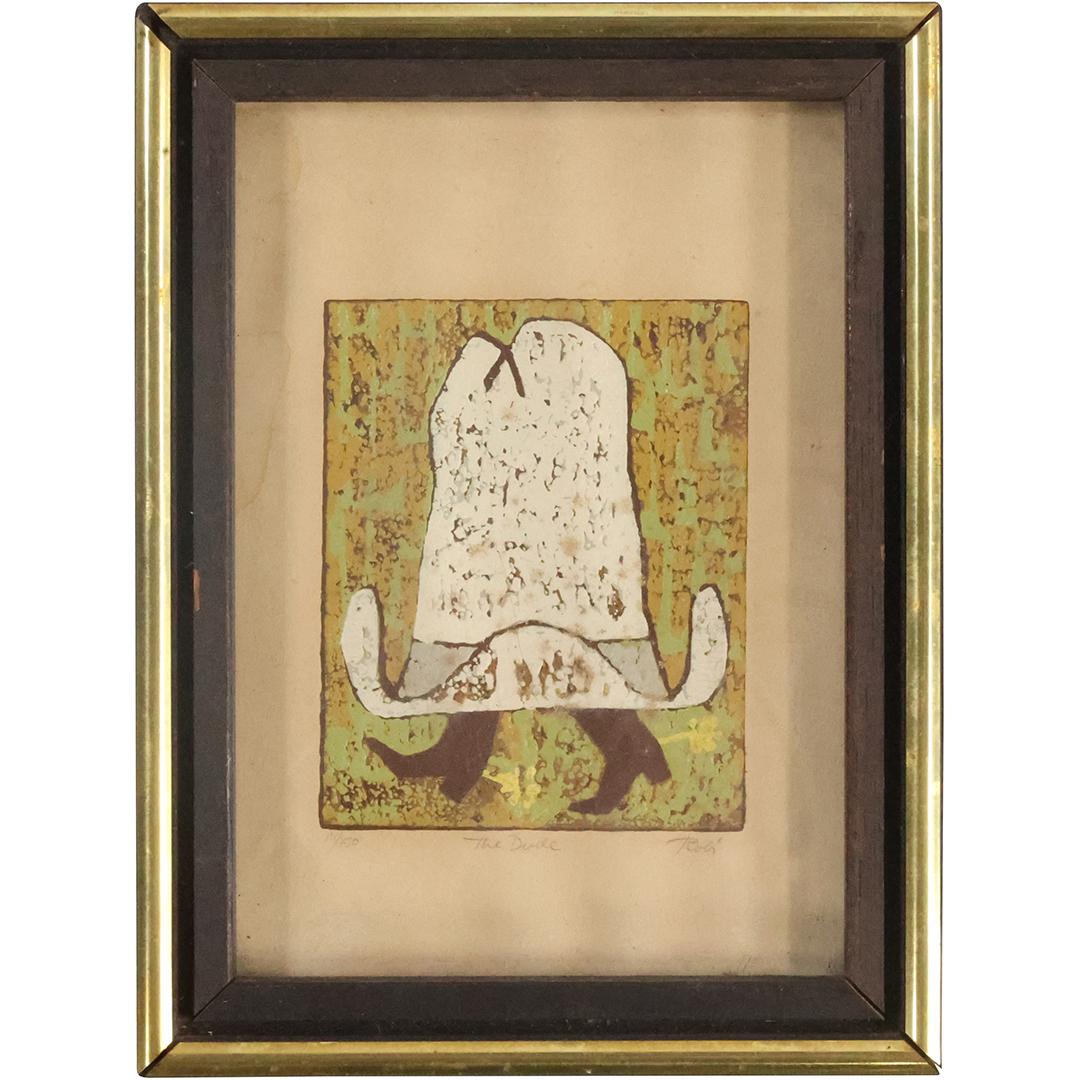 Roli, Color Lithograph, Texan "The Dude" #111/150, Signed (1 of 6)