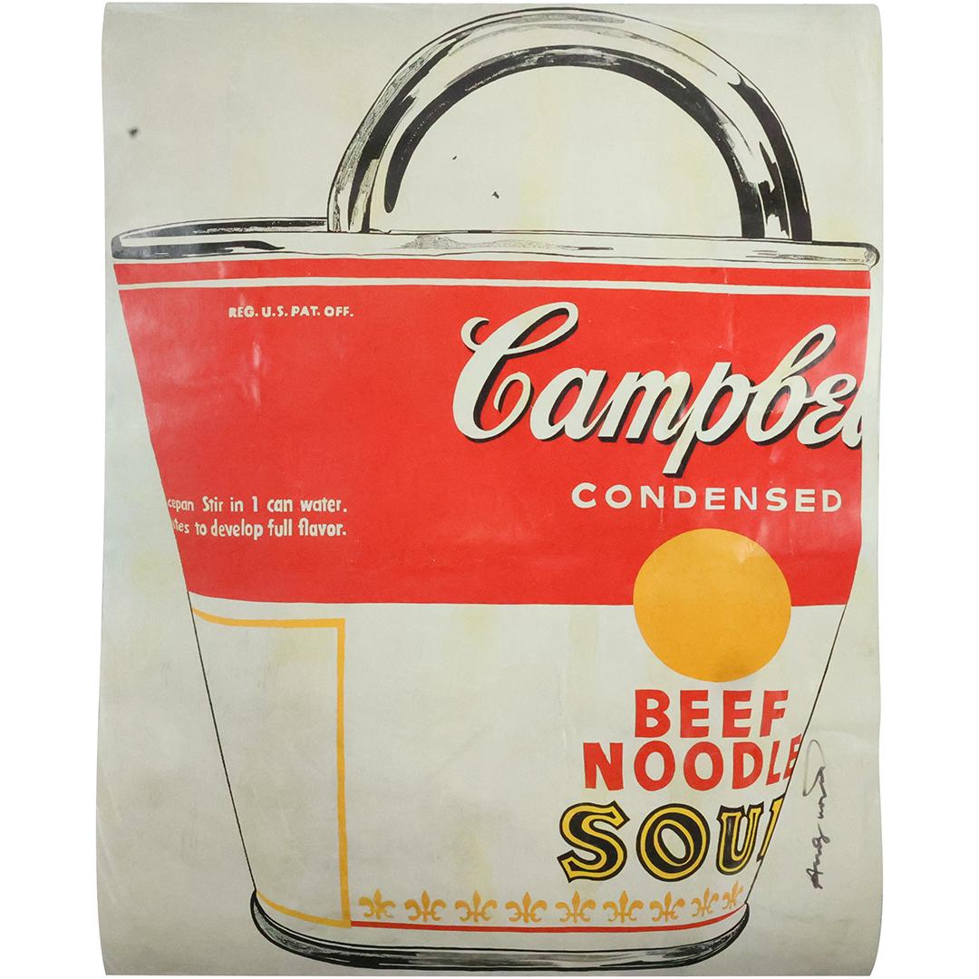 Andy Warhol; Vintage Campbell's Soup Poster Signed (1 of 15)