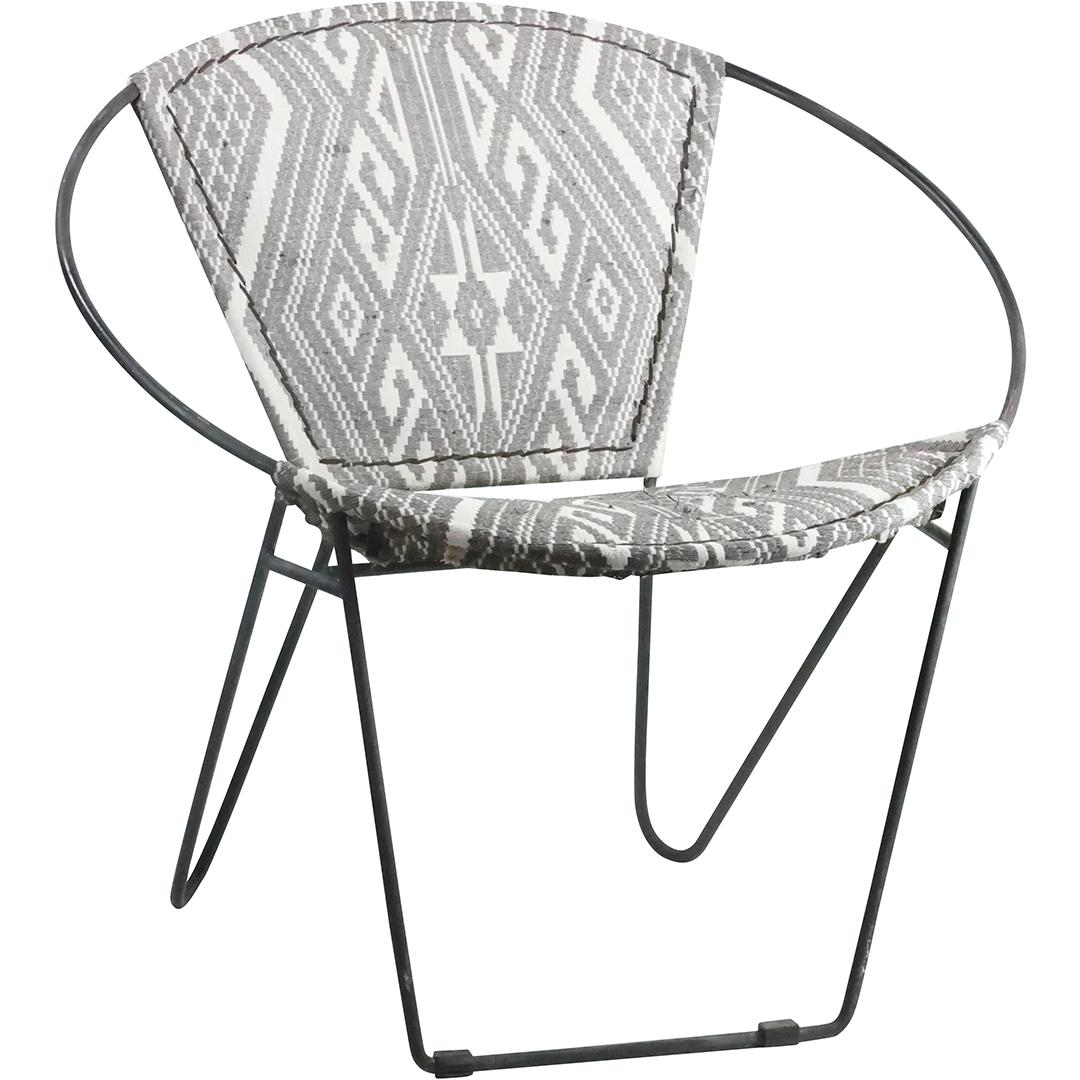 Mid-Century Modern Iron Frame CIRCLE CHAIR (1 of 20)