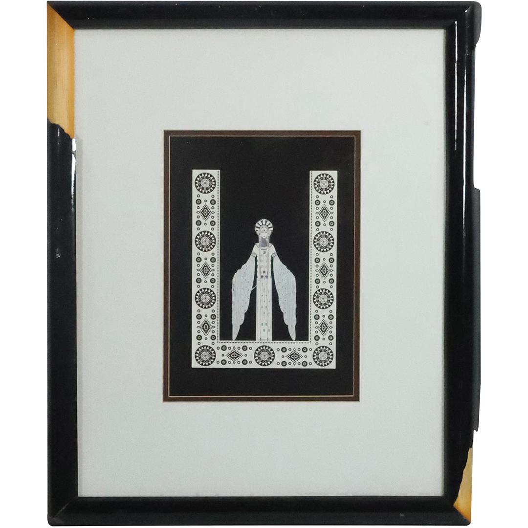 ERTE, Art Deco "Byzantine" Serigraph, Framed (1 of 9)