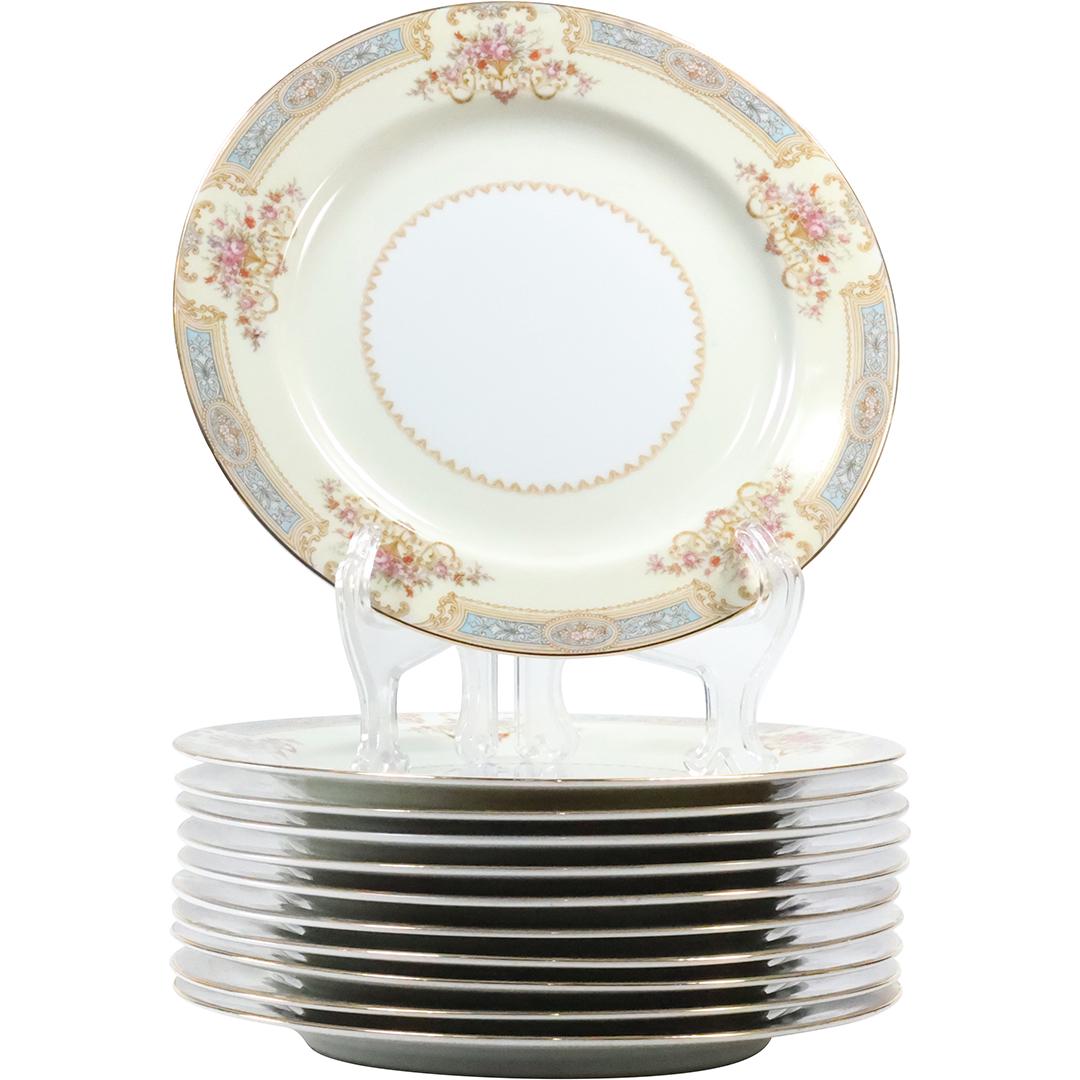 [11] NORITAKE OCCUPIED JAPAN Porcelain Dinner Plates Floral Borders 10 inches diameter: [11] NORITAKE OCCUPIED JAPAN Porcelain Dinner Plates Floral Borders 10 inches diameter. size: 1 x 10 THIS AUCTION HAS SPECIAL PICK UP DATESSPECIAL PICK UP DATES AND TIME-LINE, W/ EXTENDED PICK UPS. 5