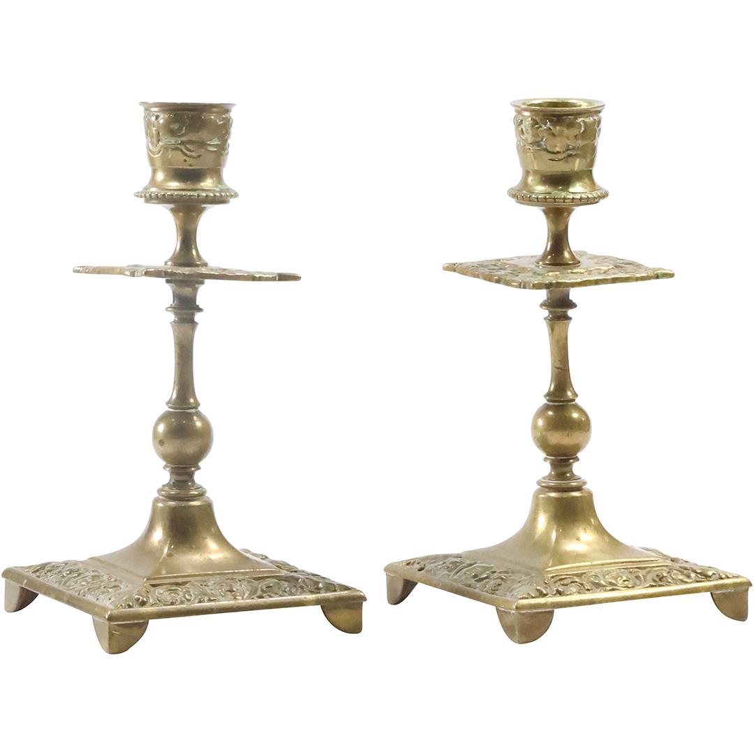 [2] Formal Regency Brass Candlesticks 6.5 inches height (1 of 15)