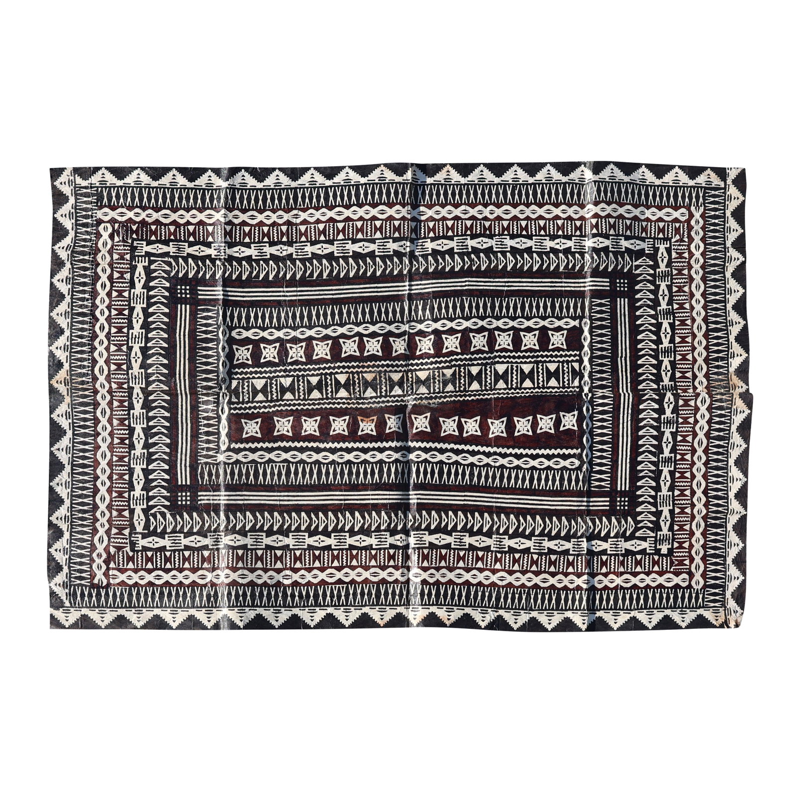 Large Vintage Vatulele Island Fiji Tapa Cloth Geometric Pattern 72 inches x 48.5 inches: Large Vintage Vatulele Island Fiji Tapa Cloth Geometric Pattern 72 inches x 48.5 inches. size: 72 x 48.5 THIS AUCTION HAS SPECIAL PICK UP DATES SPECIAL PICK UP DATES AND TIME-LINE, W/ EXTENDED PICK UP