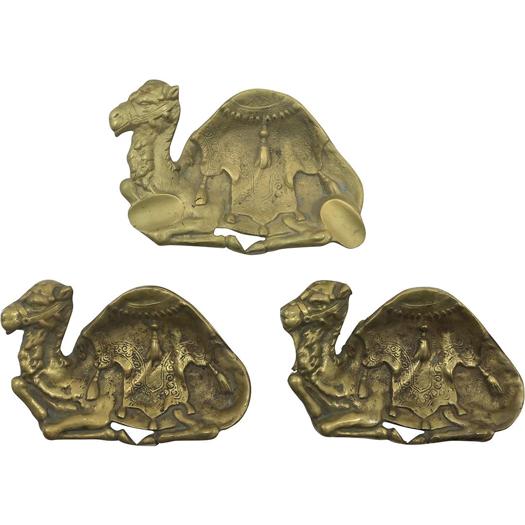 [3] Circa 1920s Cast Bonze Mid-Eastern CAMEL Figure Card Trays - Original Patina (1 of 20)