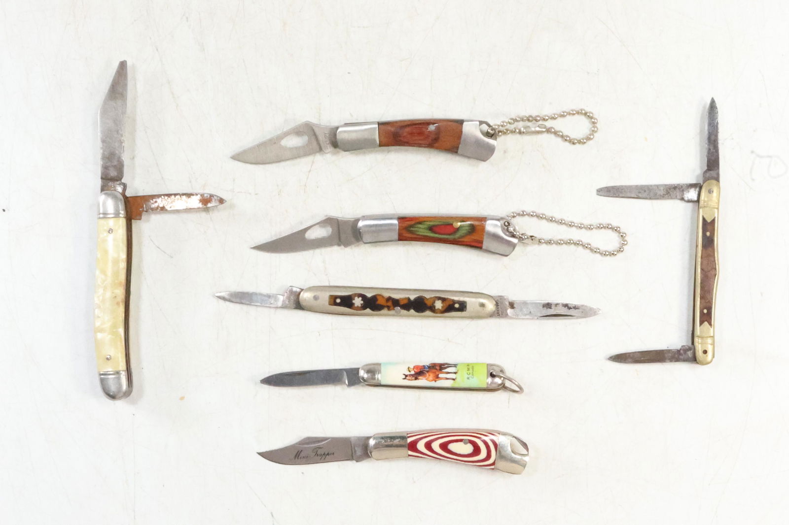 [7] Assorted Pocket Knives: Mini Trapper, RCMP Canada Richfields, Fury, Stainless, Germania (1 of 16)