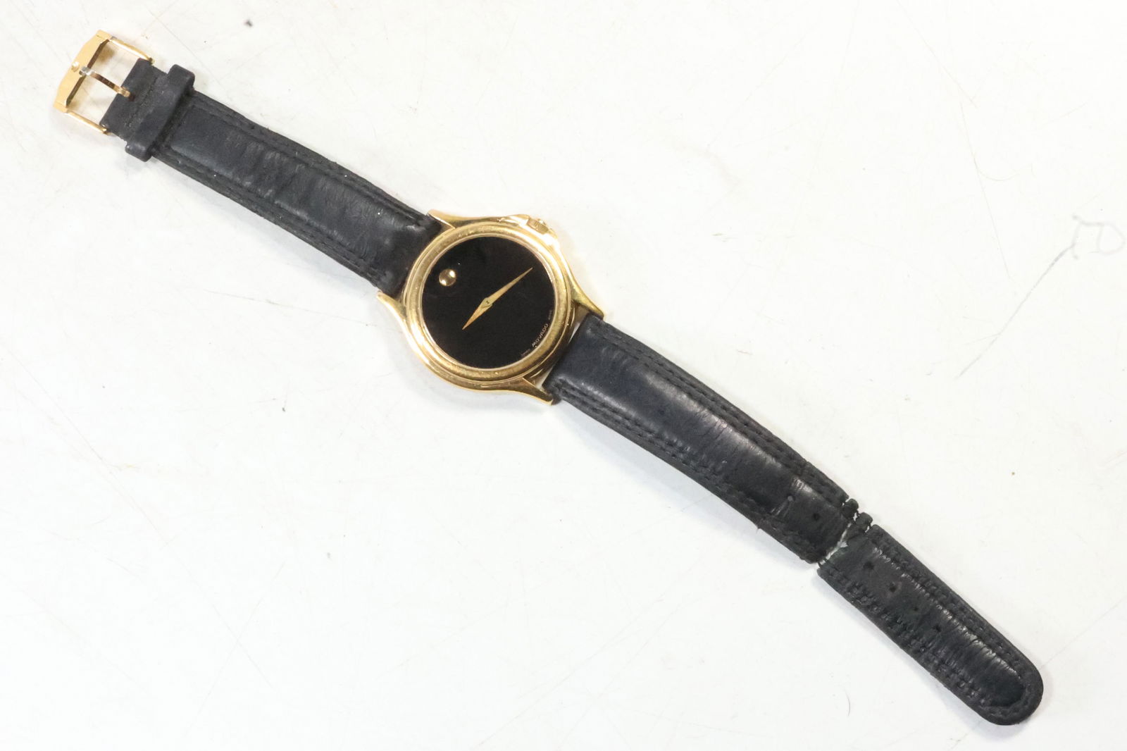 MOVADO Swiss Made with Black Strap #7234426: MOVADO Swiss Made with Black Strap #7234426