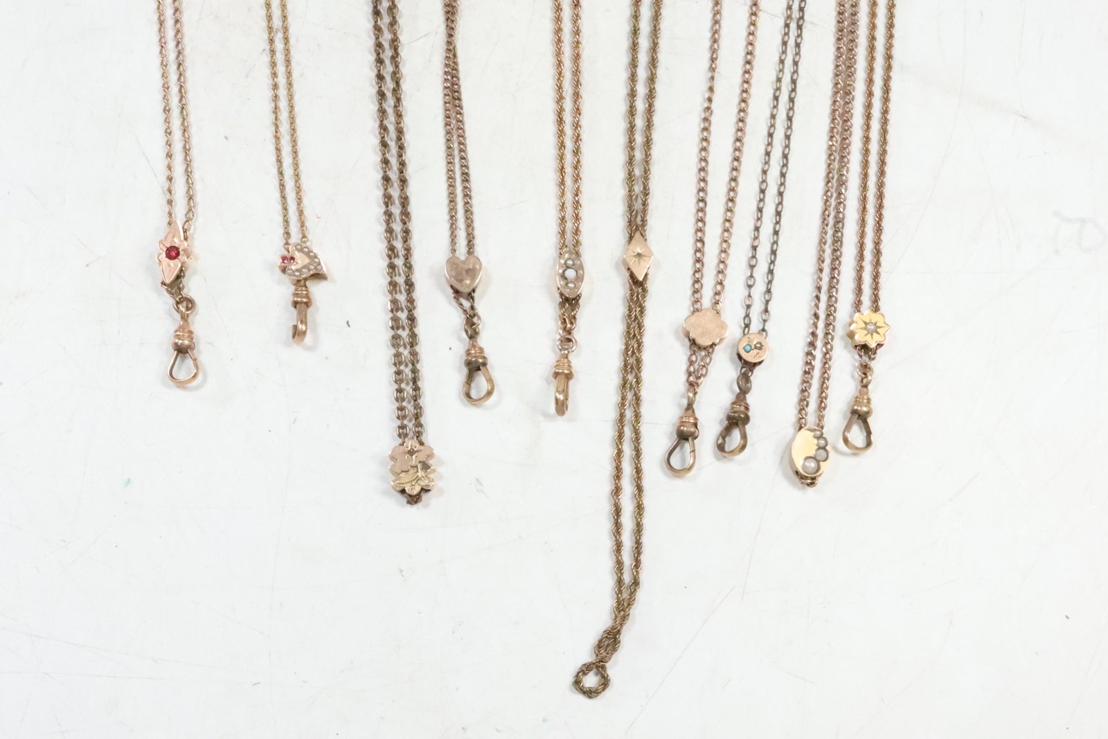 [11] 10K Gold Sliders [only] not chain or eye hook: [11] 10K Gold Sliders [only] not chain or eye hook