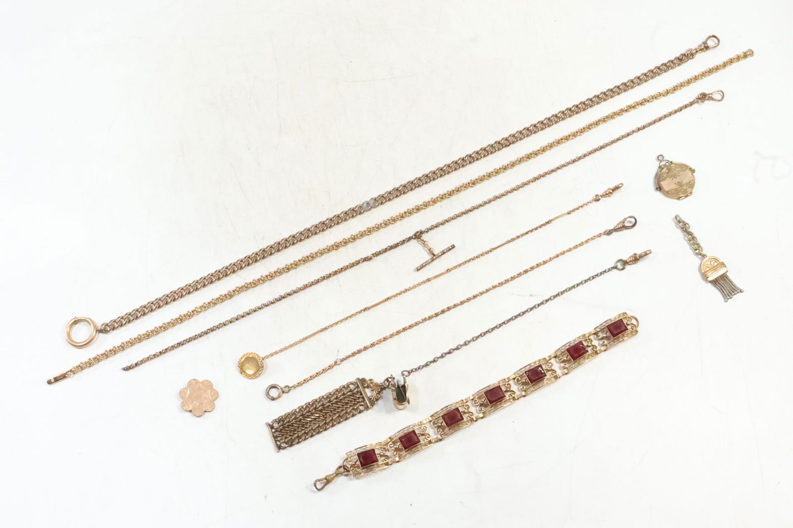 [6] Assorted Watch Fobs, 1 Bracelet, and 3 Misc. Fob Items (1 of 9)