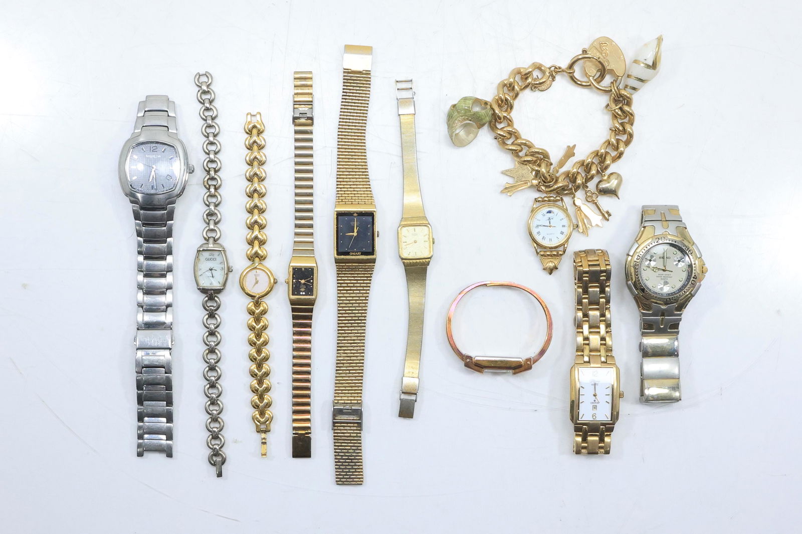 [10] Assorted Men's and Woman's Wrist Watches: 5 Seiko, Kenneth Cole, Reliance Croton (1 of 20)