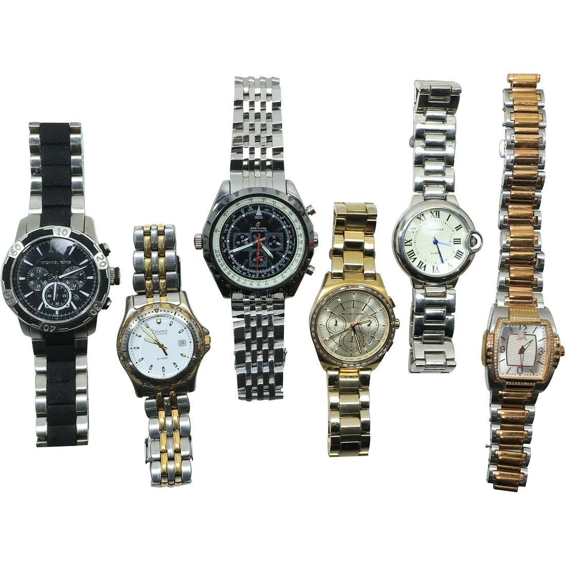 [6] Asorted Men's Wrist Watches: Caravelle Bulova, Michael Kors, Breitling, Vecceli, ZEA Ronda (1 of 20)