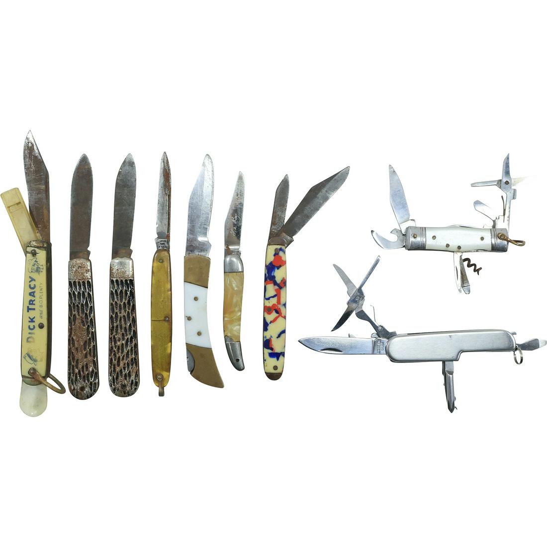 [9] Assorted Vintage Pocket Watches: Dick Tracy, US Postal Service, Cutlery Co., LK Co., Hamomer (1 of 20)