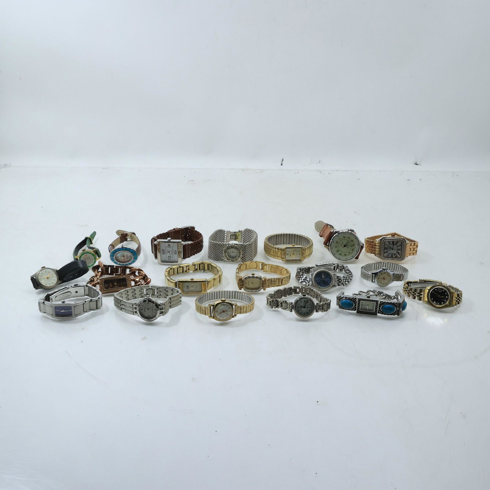 [19] Assorted Wrist Watches: DKNY, Waltham, St. Marin, Caravelle, Manson, Elgin, Ecclissi, Swifa (1 of 19)