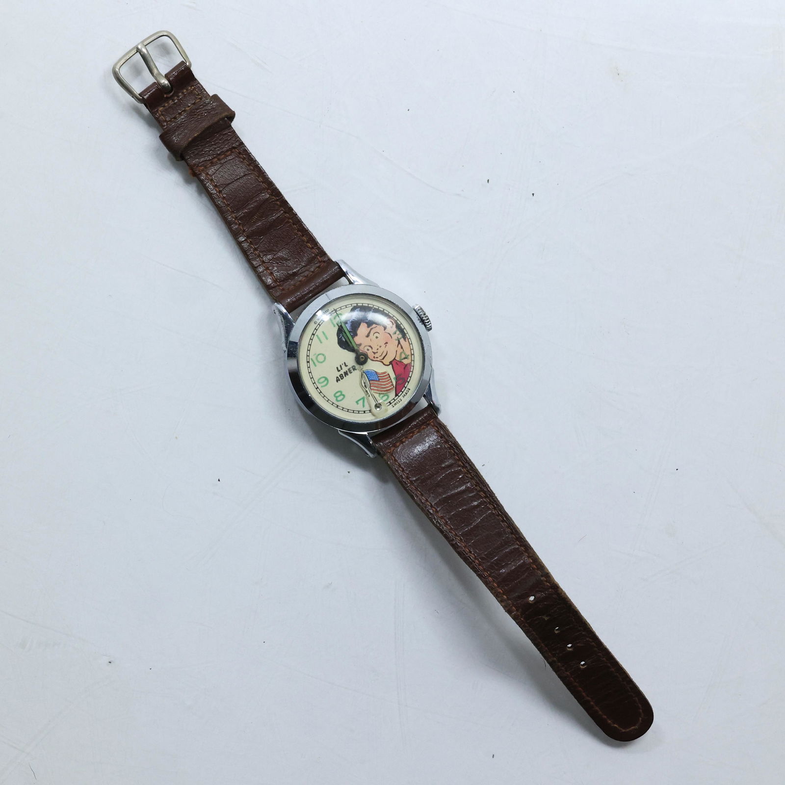 New Haven Animated Character Wrist Watch "LIL ABNER" Swiss Made (1 of 15)