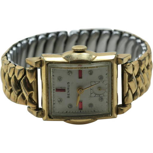 10k Rgp Old Benrus Watch Vintage Benrus Ladies Watch 10K Bezel - Main Image