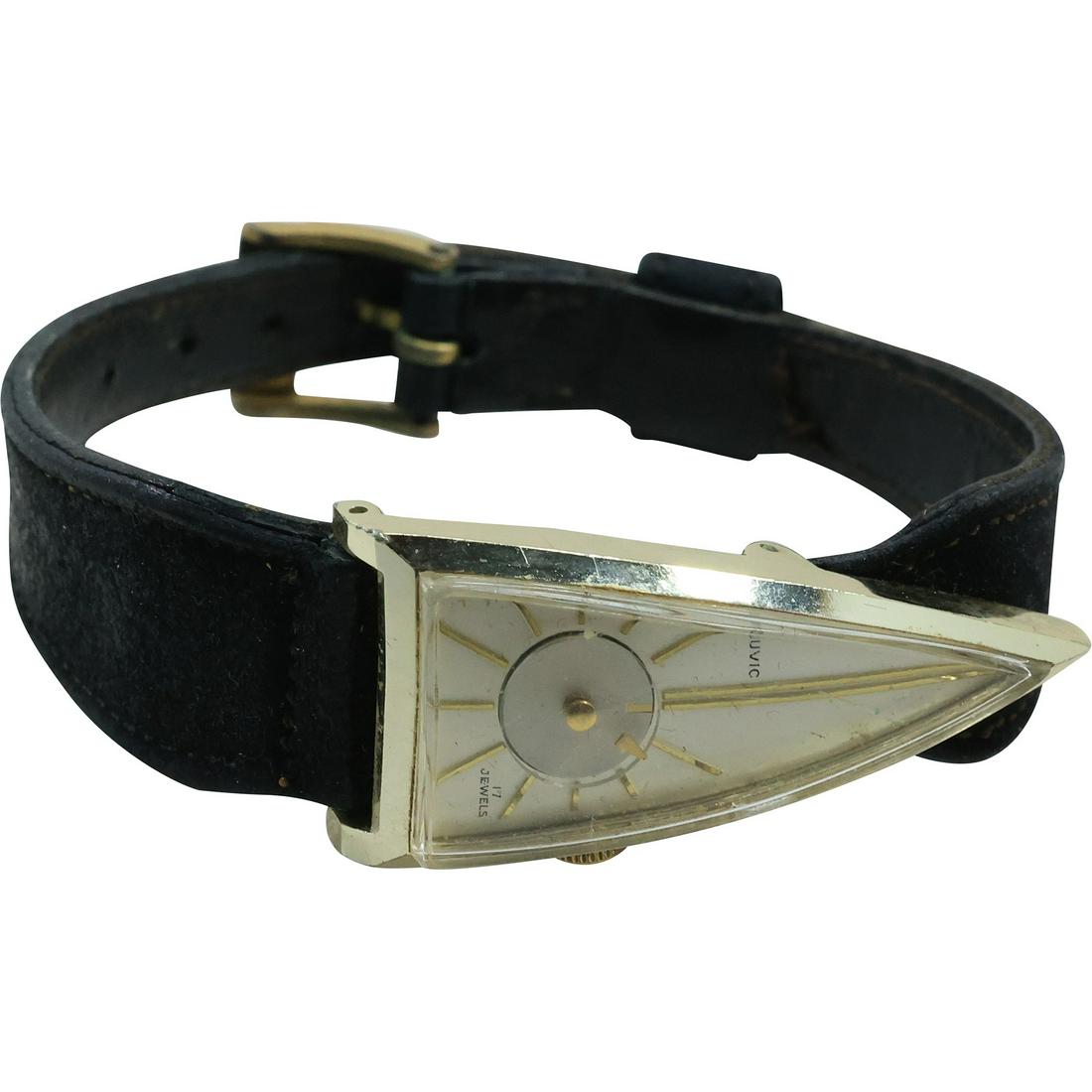 Louvic Triangular Mystery Swiss Wrist Watch works (1 of 11)