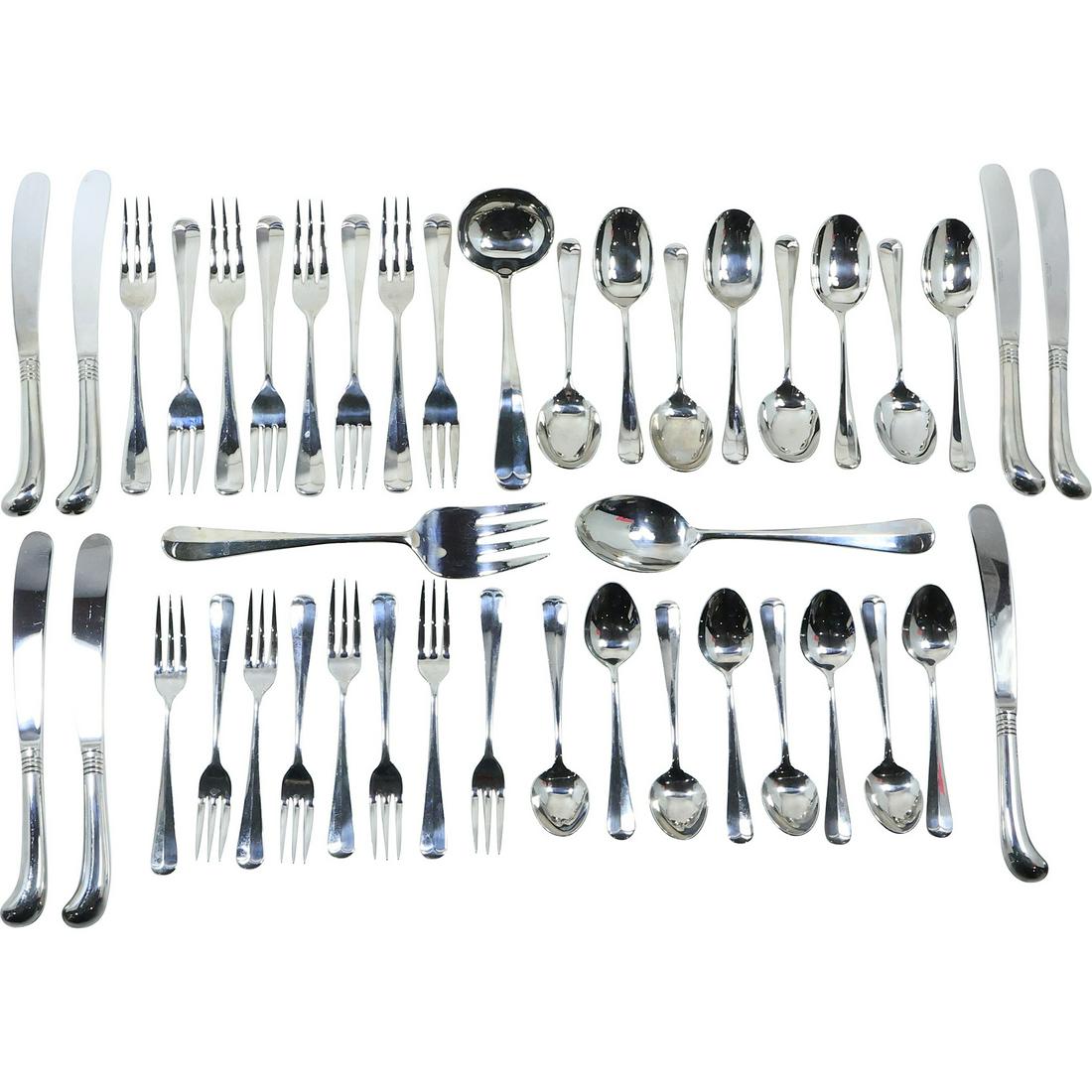 Georgian House Stainless Steel Flatware in Wooden Box - See Pictures for Item Count (1 of 19)