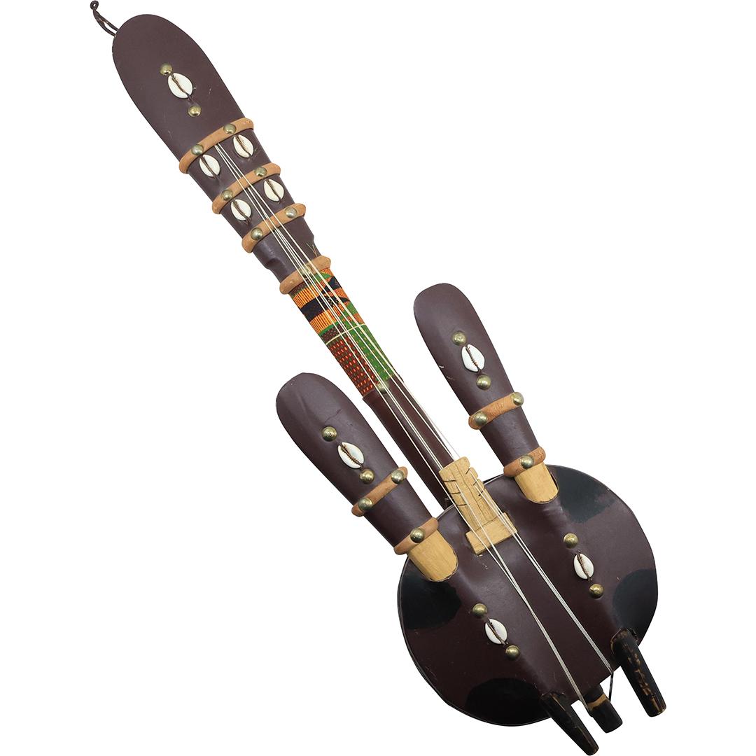 Handmade African String Instrument KORA , West Africa 27.5 inches length (1 of 14)