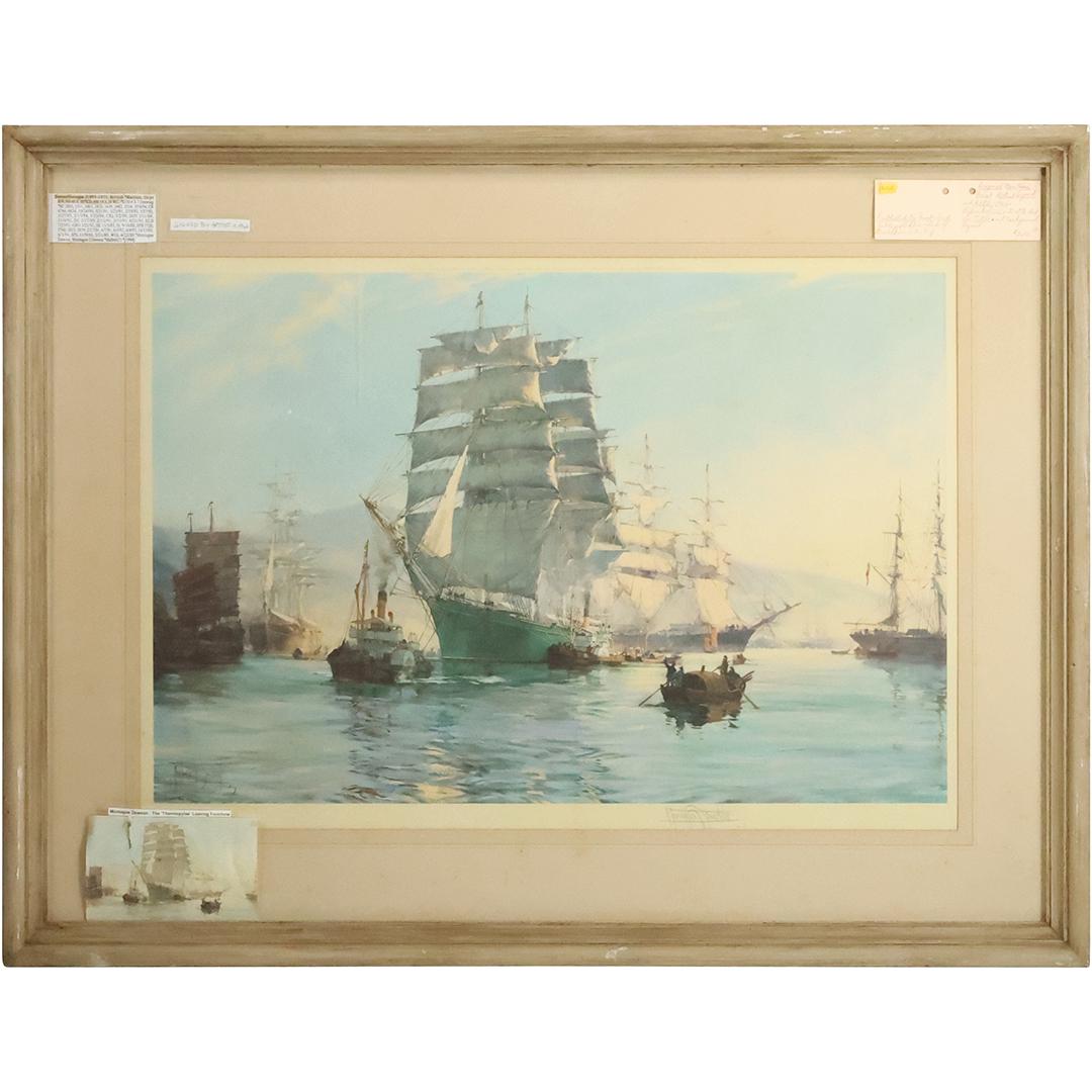 MONTAGUE DAWSON COLOR LITHOGRAPH Pencil Signed and Signed in Plate, Framed (1 of 14)