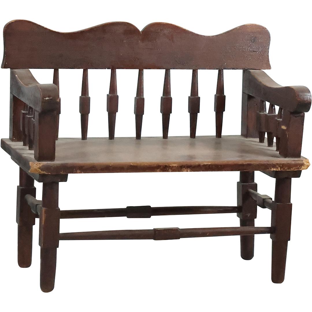 Primitive Child's Pine Decon's Bench 19.5 inches height x 22 inches length (1 of 15)