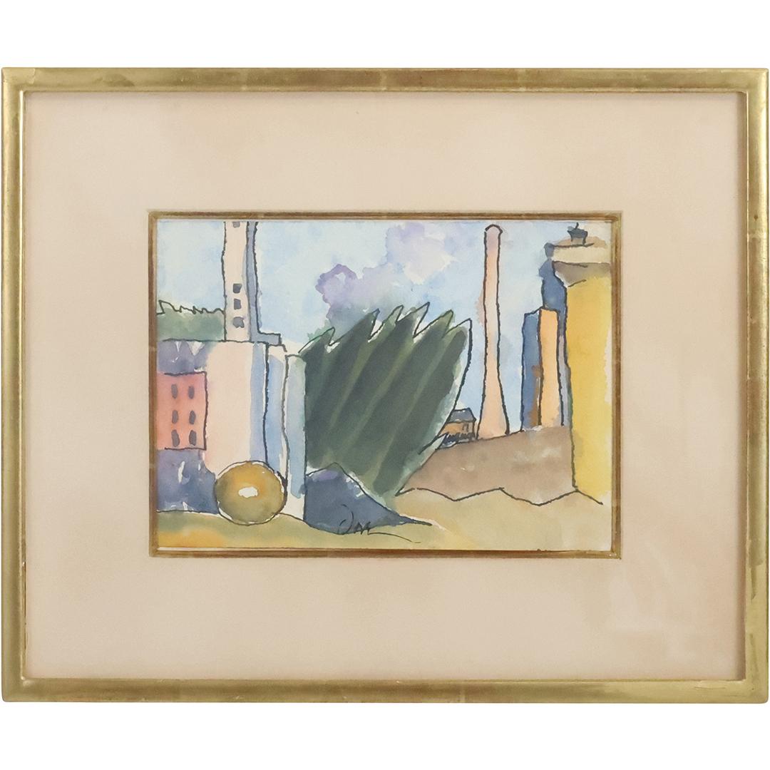 Arthur Dove; American Modernist Watercolor Signed (1 of 10)