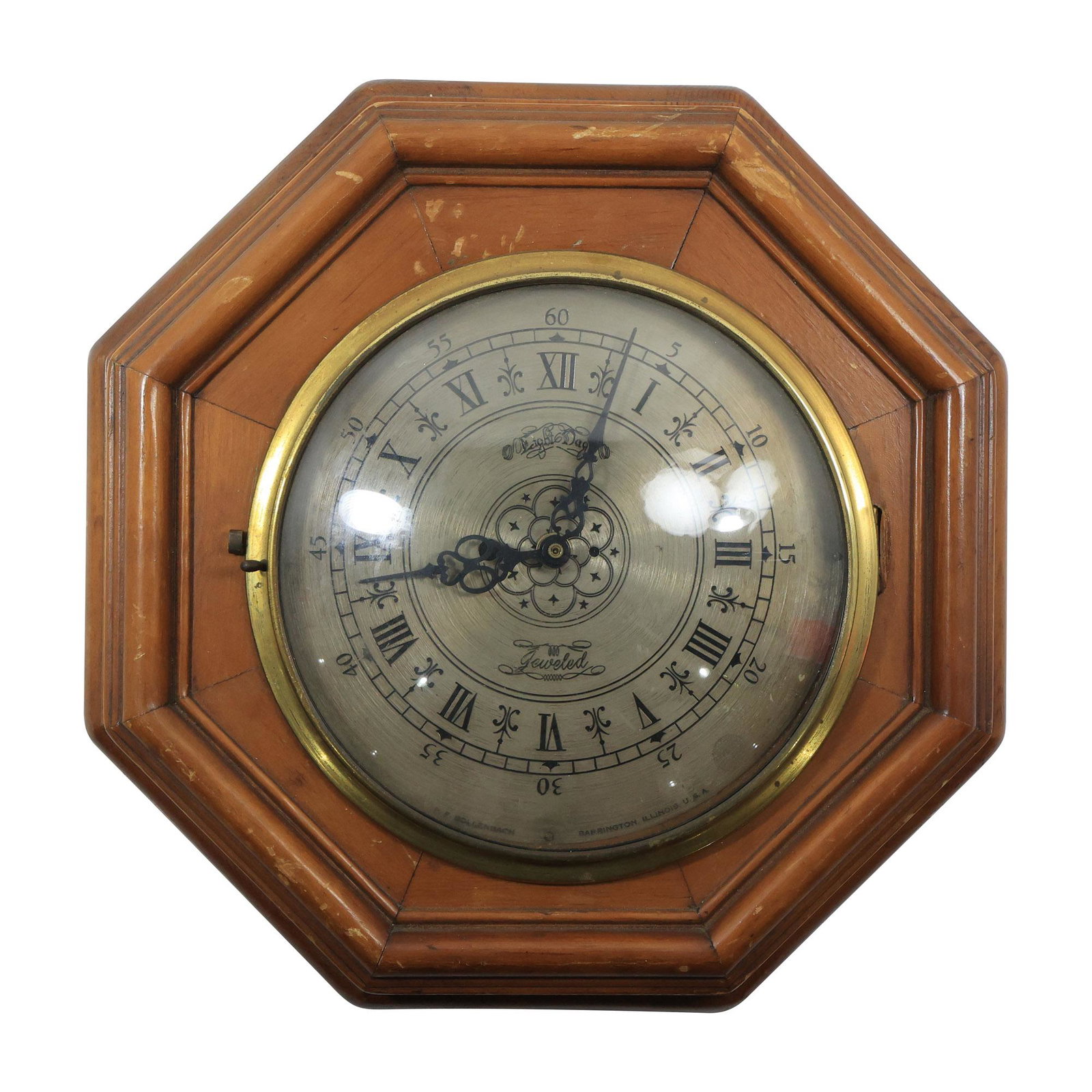P F Bollenbach, Eight Day Wall Mount Barometer 13.75 inches diameter (1 of 20)