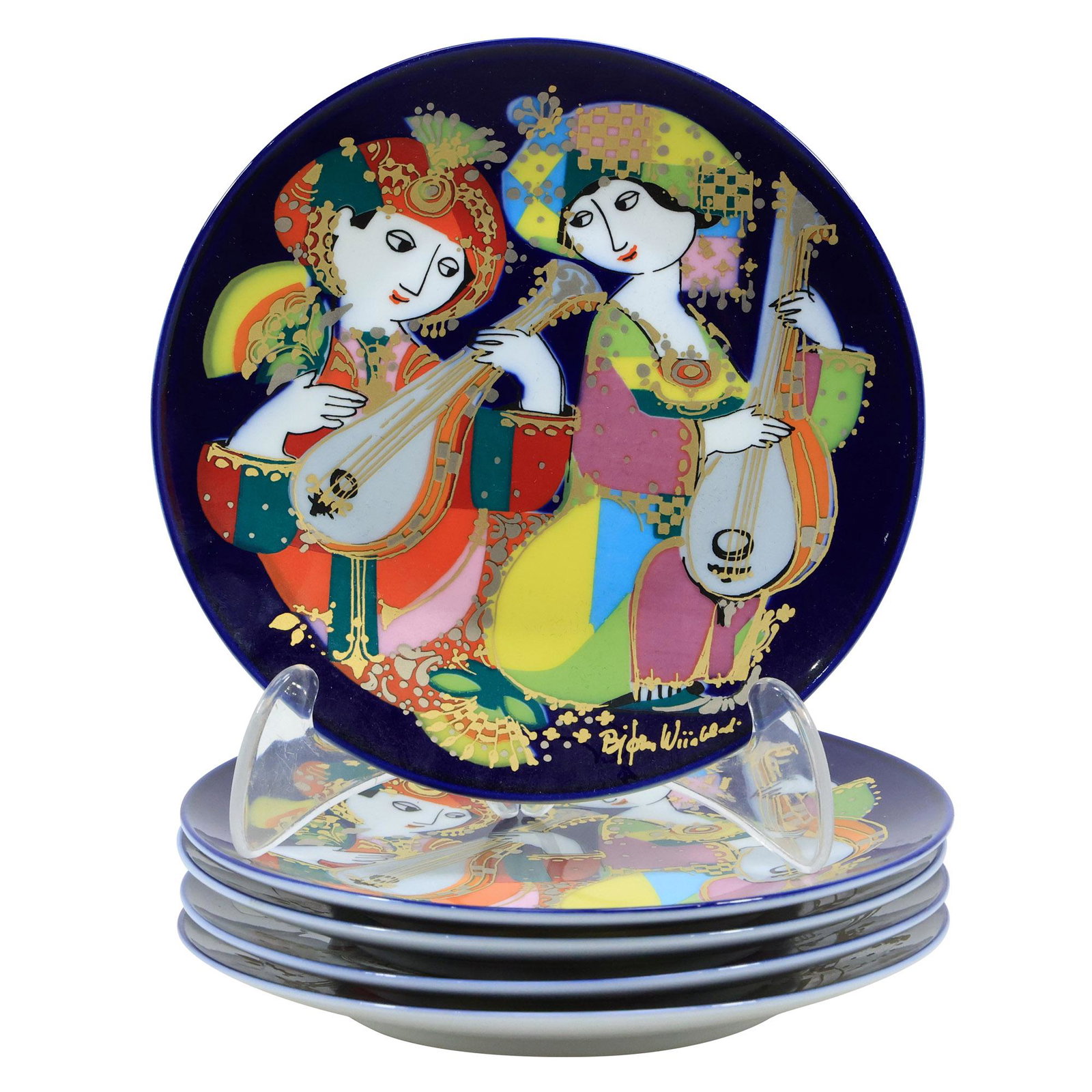 [4] BJORN WIINBLAD Rosenthal Studio Line Plates in Original Boxes, 6 inches diameter (1 of 20)