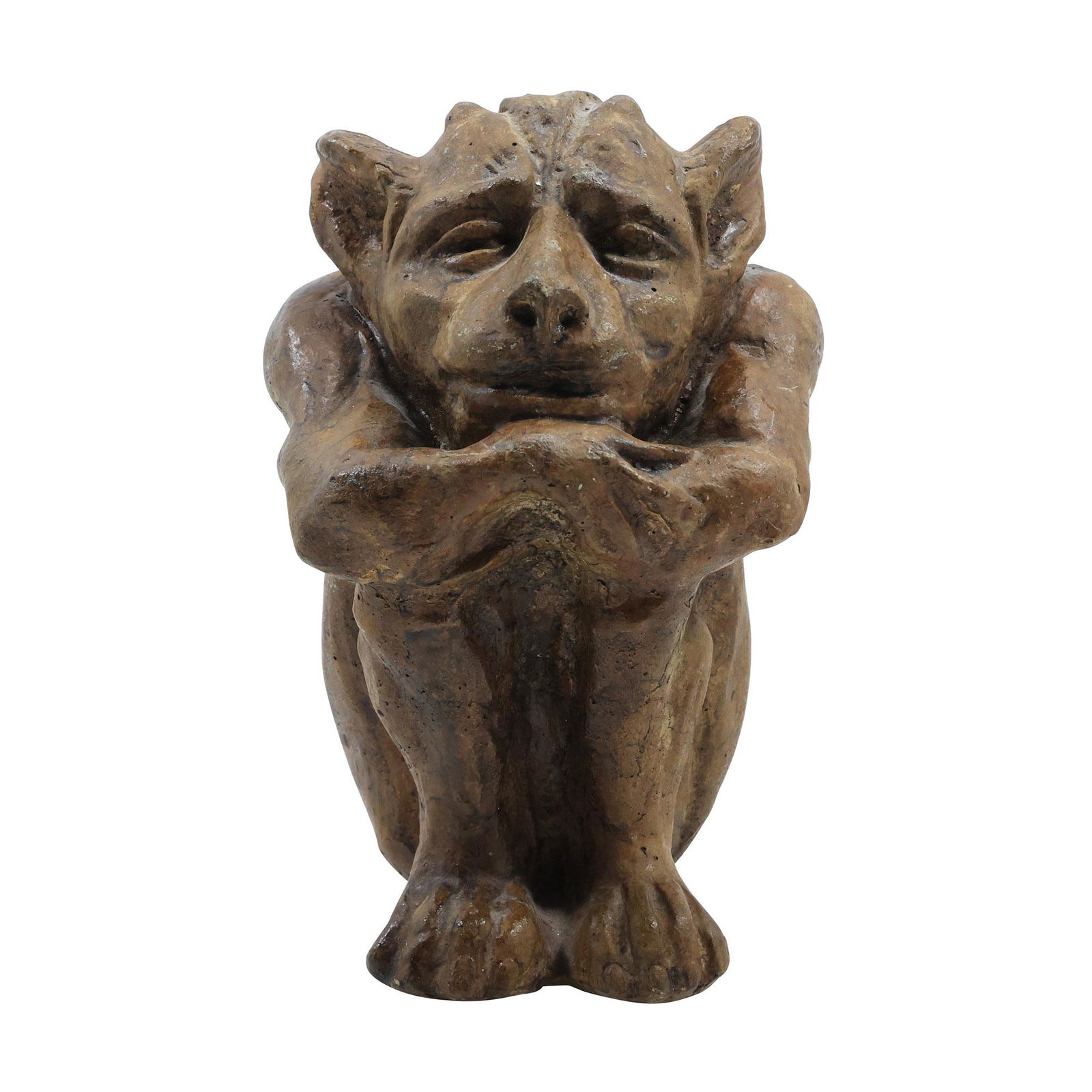Cast Stone Gargoyle Figure Sculpture 7.5 inches height (1 of 17)