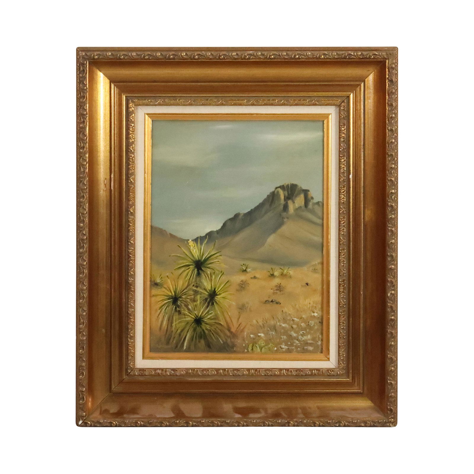 Helen Adelia Jordan, California / Arizona, Oil Painting Western American Desert Scene with Plants (1 of 10)