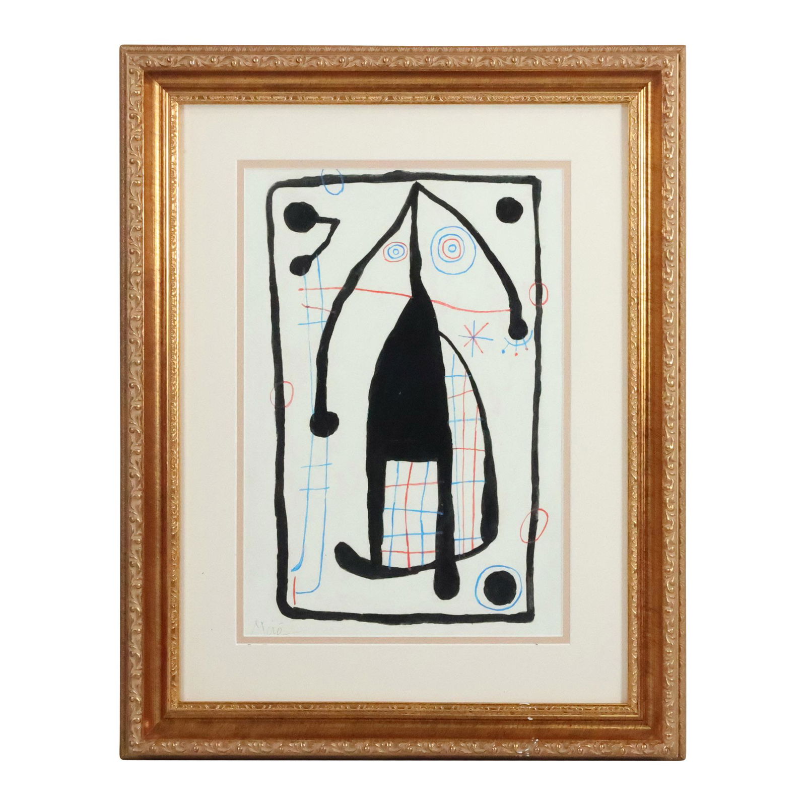 Joan Miro, "L'Etrangere" Lithograph, Signed, Framed (1 of 13)
