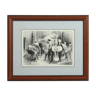 Adolf Dehn 1934, Etching, "Art Lovers" , Framed: Adolf Dehn 1934, Etching, "Art Lovers" , Framed. size: 8 x 11.5 matte, 14 x 17.5 outside frame. ASKart: Adolf Arthur Dehn (1895 - 1968) was active/lived in New York, Minnesota. Adolf Dehn is known for