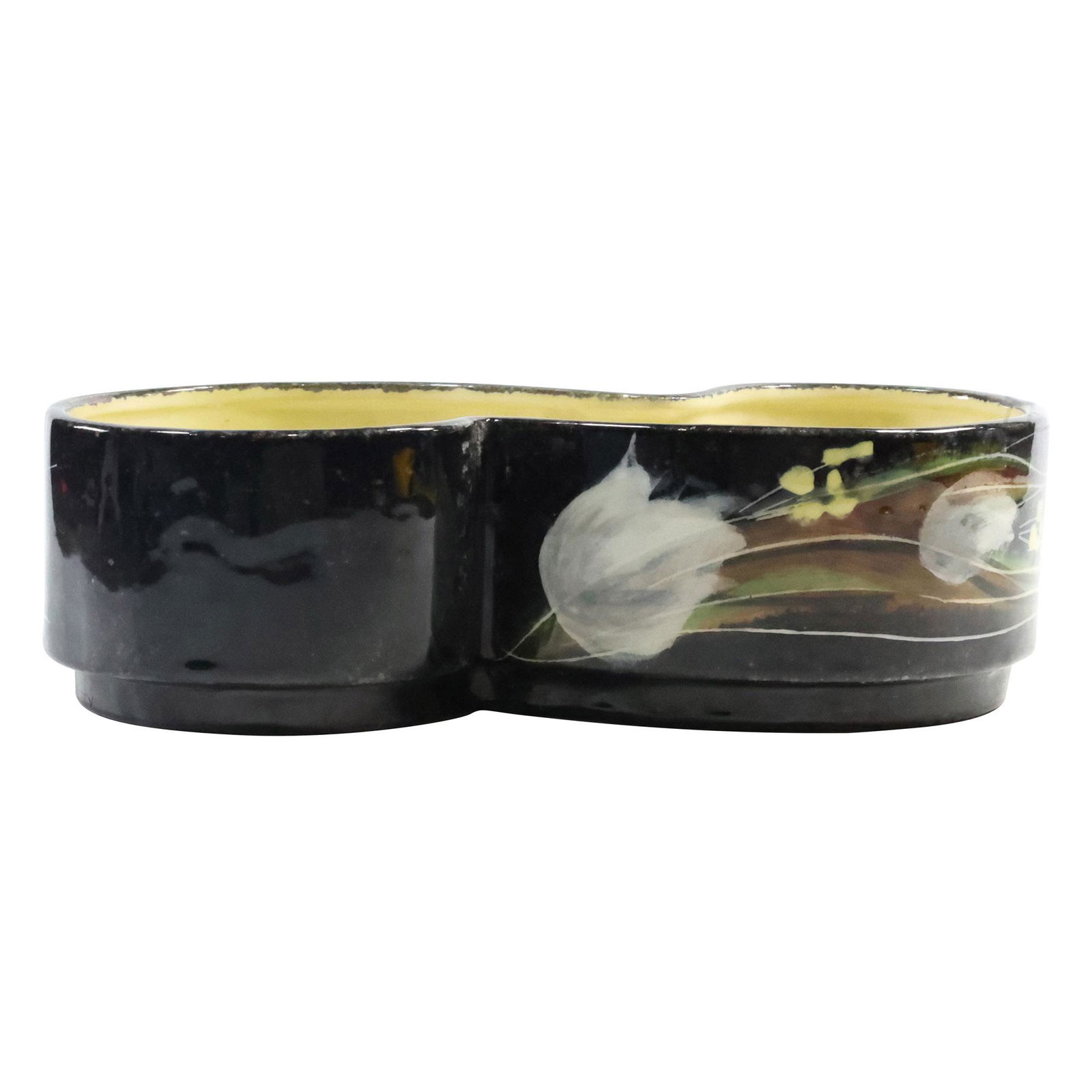 Hedi Schoop California Mid-Century Modern Ceramic Decorated Bowl 9.5 inches length (1 of 12)
